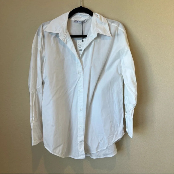 NWT Zara button Up blouse - Picture 1 of 5